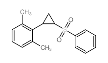 2-[2-(benzenesulfonyl)cyclopropyl]-1,3-dimethyl-benzene Structure