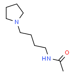 Acetamide,N-[4-(1-pyrrolidinyl)butyl]-结构式