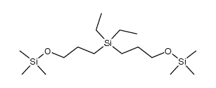 7,7-Diaethyl-2,2,12,12-tetramethyl-3,11-dioxa-2,7,12-trisila-tridecan结构式