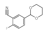 5-(1,3-Dioxan-2-yl)-2-fluorobenzonitrile结构式