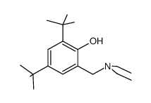 2,4-di-tert-butyl-6-((diethylamino)methyl)phenol Structure