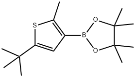 2-Methyl-5-(tert-butyl)thiophene-3-boronic acid pinacol ester Structure