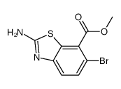 Methyl-2-amino-6-bromo-benzothiazole-7-carboxylate Structure