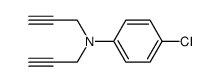 4-chloro-N,N-di(prop-2-ynyl)benzenamine Structure