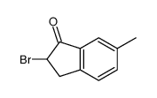 2-BROMO-2,3-DIHYDRO-6-METHYL-1H-INDEN-1-ONE结构式