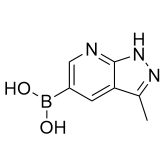 (3-Methyl-1H-pyrazolo[3,4-b]pyridin-5-yl)boronic acid Structure