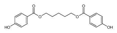 1,5-bis-(4-hydroxy-benzoyloxy)-pentane结构式