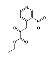 3-(3-nitro-pyridin-4-yl)-2-oxo-propionic acid ethyl ester Structure