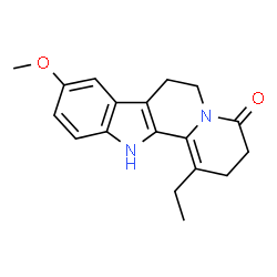 1-ETHYL-9-METHOXY-2,6,7,12-TETRAHYDROINDOLO[2,3-A]CHINOLIZINE4(3H)-ON结构式