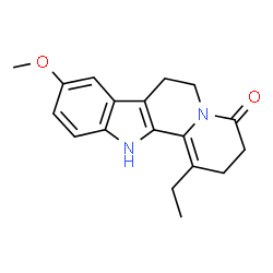 1-ETHYL-9-METHOXY-2,6,7,12-TETRAHYDROINDOLO[2,3-A]CHINOLIZINE4(3H)-ON structure