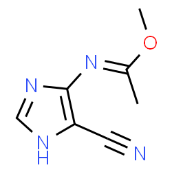 Ethanimidic acid,N-(5-cyano-1H-imidazol-4-yl)-,methyl ester (9CI) picture