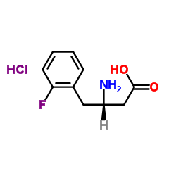 (s)-3-amino-4-(2-fluorophenyl)butanoic acid hydrochloride structure