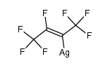 trans-perfluoro-1-methylpropenylsilver Structure