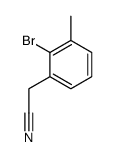 (2-Bromo-3-methylphenyl)acetonitrile Structure