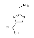 2-(Aminomethyl)-4-thiazolecarboxylic acid structure