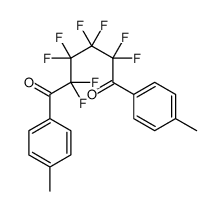 2,2,3,3,4,4,5,5-octafluoro-1,6-bis(4-methylphenyl)hexane-1,6-dione Structure