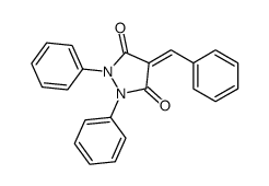 1,2-Diphenyl-4-(phenylmethylene)-3,5-pyrazolidinedione Structure
