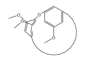 5,24,25-Trimethoxy-2-oxatricyclo[20.2.2.13,7]heptacosa-3,5,7(27),22,24(1),25-hexene structure