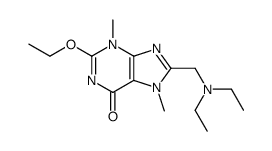 8-[(Diethylamino)methyl]-2-ethoxy-3,7-dihydro-3,7-dimethyl-6H-purin-6-one结构式