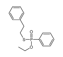 2-[ethoxy(phenyl)phosphoryl]sulfanylethylbenzene结构式