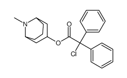 α-Chloro-α,α-diphenylacetic acid (1β,5β)-9-methyl-9-azabicyclo[3.3.1]nonan-3α-yl ester Structure