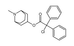 α-Chloro-α,α-diphenylacetic acid (1β,5β)-9-methyl-9-azabicyclo[3.3.1]nonan-3α-yl ester structure