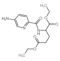 L-Glutamic acid,N-[(5-amino-2-pyridinyl)carbonyl]-, diethyl ester (9CI)结构式