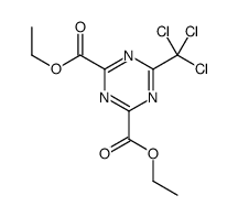 diethyl 6-(trichloromethyl)-1,3,5-triazine-2,4-dicarboxylate结构式