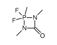 2,2-difluoro-1,2,3-trimethyl-1,3,2λ5-diazaphosphetidin-4-one Structure