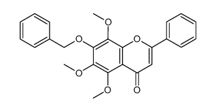7-benzyloxy-5,6,8-trimethoxy-2-phenyl-chromen-4-one Structure
