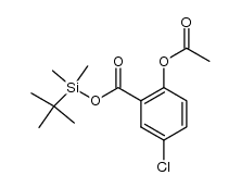 tert-butyldimethylsilyl 2-acetoxy-5-chlorobenzoate Structure