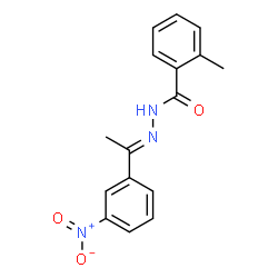 2-methyl-N'-[1-(3-nitrophenyl)ethylidene]benzohydrazide Structure