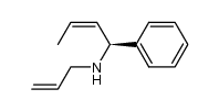 (S,Z)-N-allyl-1-phenylbut-2-en-1-amine结构式