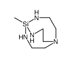 5-methyl-1,4,6,11-tetraza-5-silabicyclo[3.3.3]undecane结构式