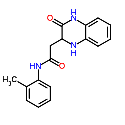 2-(3-OXO-1,2,3,4-TETRAHYDRO-QUINOXALIN-2-YL)-N-O-TOLYL-ACETAMIDE结构式