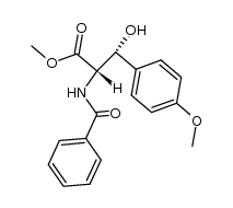 threo-β-p-Anisyl-N-benzoylserinmethylester Structure
