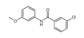 3-chloro-N-(3-methoxyphenyl)benzamide结构式