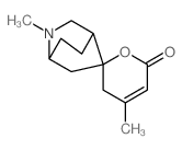 Spiro[2-azabicyclo[2.2.2]octane-5,2'-[2H]pyran]- 6'(3'H)-one,2,4'-dimethyl-,(1R,4R,5S)-结构式