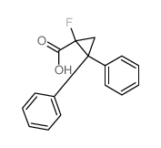 1-fluoro-2,2-diphenylcyclopropane-1-carboxylic acid结构式