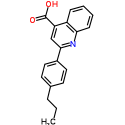 2-(4-Propylphenyl)-4-quinolinecarboxylic acid结构式