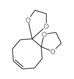 (13Z)-1,4,7,10-tetraoxadispiro[4.0.46.65]hexadec-13-ene Structure