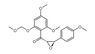 4,4',6'-trimethoxy-2'-methoxymethoxy-trans-chalcone epoxide结构式