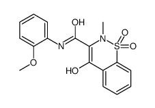 4-Hydroxy-N-(2-methoxyphenyl)-2-methyl-2H-1,2-benzothiazine-3-car boxamide 1,1-dioxide Structure