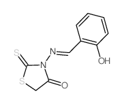 4-Thiazolidinone, 3-[[ (2-hydroxyphenyl)methylene]amino]-2-thioxo- picture