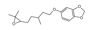 1-(6,7-Epoxy-3,7-dimethyl-octyloxy)-3,4-methylendioxy-benzol结构式