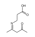 N-(1-methyl-3-oxobutylidene)-β-alanine结构式