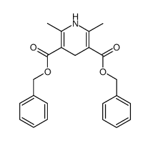 bis(benzyl) 1,4-dihydro-2,6-dimethylpyridine-3,5-dicarboxylate Structure