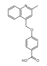 4-[(2-methyl-4-quinolinyl)methoxy]-benzoic acid Structure