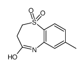 2,3-Dihydro-7-methyl-1,5-benzothiazepin-4(5H)-one 1,1-dioxide Structure