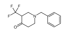 1-benzyl-3-(trifluoromethyl)piperidin-4-one structure